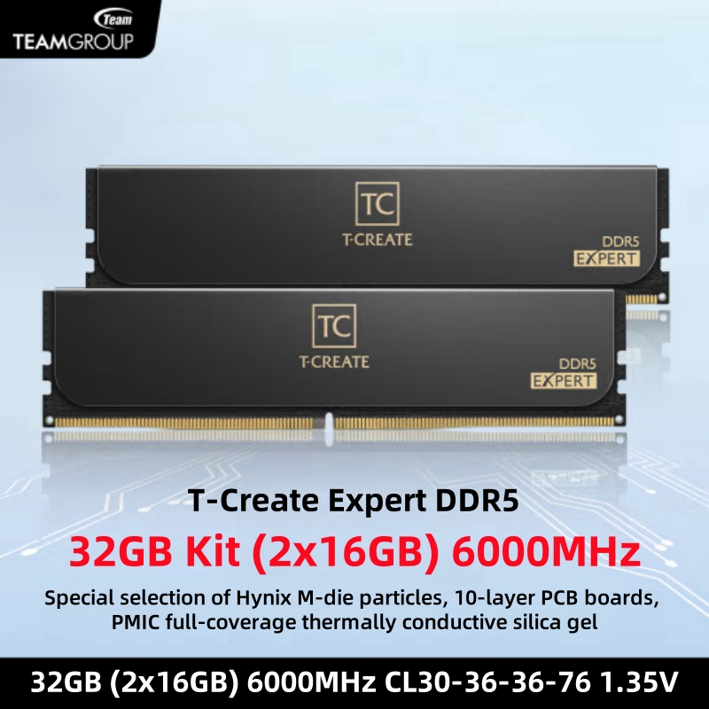 TEAMGROUP T-Create Expert CL30 - Ddr5 Ram reseña y precio